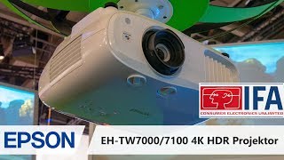 Epson EH-TW7000/7100 4K HDR Projektor mit 3.000 Lumen MAX (IFA 201)