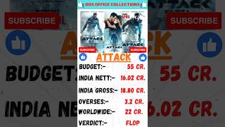 attack movie box office collection✌✌ #shorts #ytshorts #boxofficecollection #viralshorts