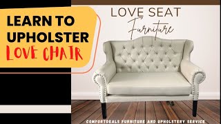 How To Upholster Tufted Love Seat Chair