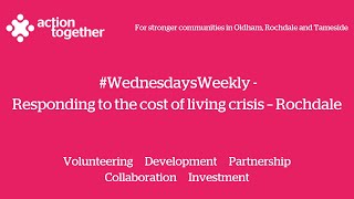 #WednesdaysWeekly - Responding to the cost of living crisis