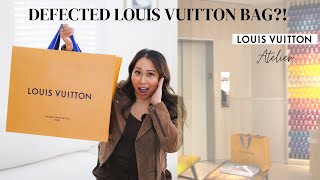 *Defected* Louis Vuitton Bag!!! | 1st Visit to LV Atelier (Repair Shop) in South Coast Plaza!!!