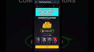 PIXEL TAP BY PIXELVERSE DAILY COMBO CARDS  1 SEPTEMBER 2024 100% complection #pixeltap #pixelverse