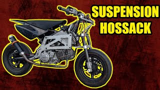 PITBIKE con suspension HOSSACK | Suspension delantera ALTERNATIVA | #pitbike #hossack #motos