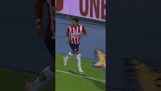 #GOL ALEXIS VEGA de #CHIVAS a  Bravos de Juárez #apertura2023.  #chivahermanos #guadalajara #chivas