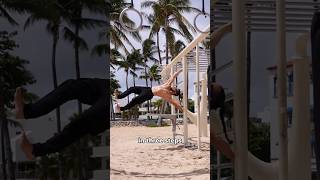 Can't hold human flag!! (Only 3 steps) #calisthenics