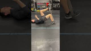 Single Leg Glute Bridge with Band at Feet