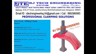 RJ Tech Engineering mould clamp with heavy support bolt bangalore Promo 8892989983