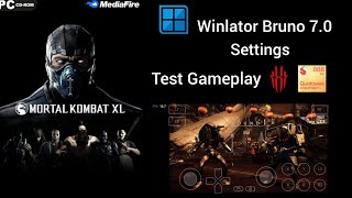 Winlator Bruno 7.0 Gameplay Mortal Kombat XL Test Red Magic 6 Pro SD888