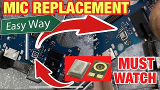 How to change phone mic replacement easy trick crystal mic install #phonemic #uhphonefixer