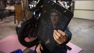 SUZUKI VSTROM 650 RADIATOR GUARD INSTALL