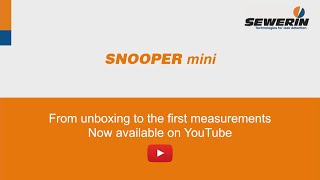 SNOOPER mini: Gas leak detector for indoor gas installations - Trailer