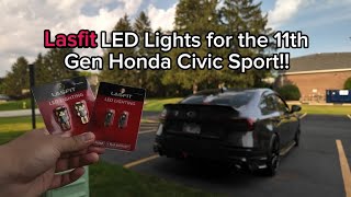 Lasfit LED Lights Install/review for my 11th Gen Honda Civic Sport! 🔥