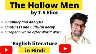 The Hollow Men by T.S Eliot summary in Hindi | Thinking Literature | UGC-NET English | Tutorial