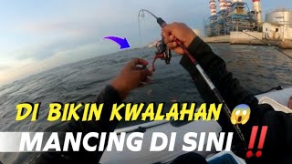 mancing di air panas pltu ancol | inflatable perahu karet solar marine280 & hangkai 6pk