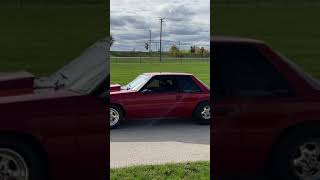 Danny’s 90’ Mustang. Testing the line lock. #Galvanbrosracing #Brothers #Racing #Ford #Chevy