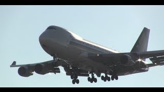 Singapore Airlines Cargo 747-400 Landing at Chicago O'Hare