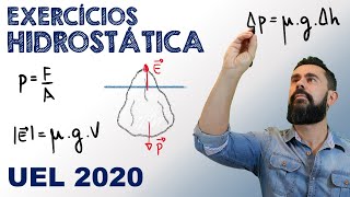 UEL 2020 - Exercício de Mecânica dos Fluidos - Teorema de Pascal