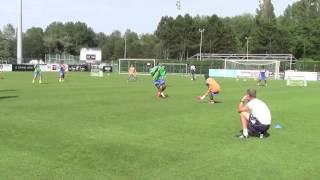 Séance entrainement football - ESTAC - Jeu de conservation à 6 buts