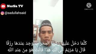 Taqlid Syekh Mutawalli - QS Ali Imron : 37 - Qori Duduy Sa'dullah