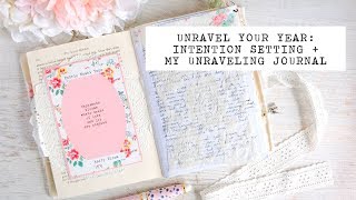 UNRAVELING JOURNAL | unravel your year ✩ intention setting