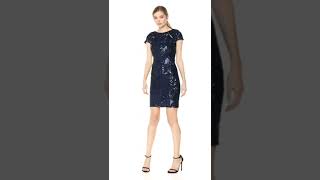 Dress the Population Women's Tabitha Cap Sleeve Sequin Mini Dress#shorts #dress #amazing #fun