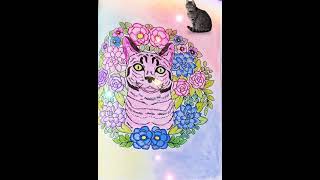 #colorandcreatewithusurockart #kittycatcoloring