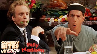 "Sorry Daddy" Billy Madison Talks Gibberish at Dinner Scene | Comedy Bites Vintage