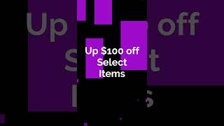 Up $100 off Select Items