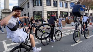 Guy Wheelies Worlds Tallest Bike Through City!