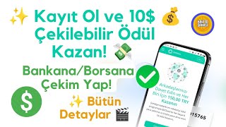 ✨ Kayıt Ol ve 10$ 💰 Çekilebilir Ödül Kazan! Anında Kazanç! Çekimini Yap💸