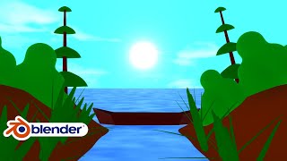 How to make cartoon style environment in blender - Blender 3.2, Blender 3.3