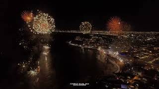 CARNAVAL DE MAZATLAN COMBATE NAVAL 2024(DESDE EL AIRE COMPLETO)