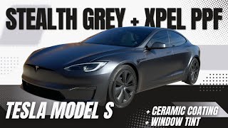 Stealth Grey TESLA Model S with XPEL Stealth PPF | Looks even better than before!