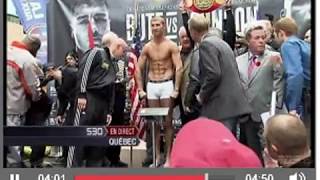 IBF Supermiddleweight World Championship weigh-in: LUCIAN BUTE (Romania) vs GLEN JOHNSON (USA)