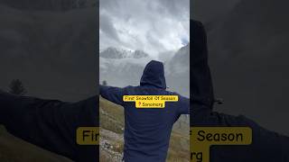 Finally Snowfall in Sonamarg #shortsvideo #kashmir #snowfall