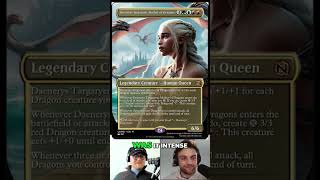 Khaleesi from #gameofthrones on a #magicthegathering card! #youtubeshorts  #mtg