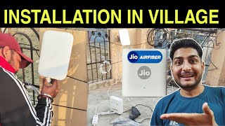 Jio Airfiber installation Video in Village | Jio Air Fiber Speed Test Mobile & Pc