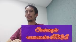 Saiu o Edital de Convocação para Recenseador IBGE