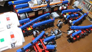 Lego Monorail Switch Rails with Powered Up