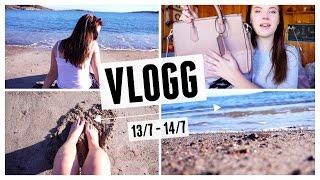 VLOGG! 🎥  Bakslag, Shopping och Mys vid Havet 🌊 | 13/7 - 14/7