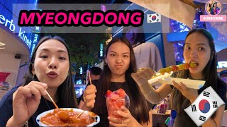 🇰🇷 SOUTH KOREA || EXPLORING MYEONGDONG STREET FOOD 🤩🍡🍤 || Vlog 97 || MUNDGOD VLOGGER || TIBETAN