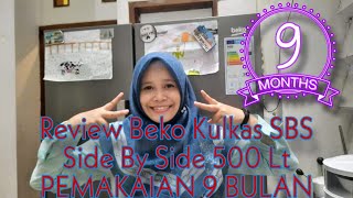 Review Beko Kulkas SBS Side By Side 500 Lt GNO4331XPID PEMAKAIAN 9 BULAN