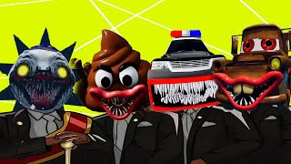 MoonDrop Clown Eater & Poop Head Eater & Police Car Eater & Mater Eater - Coffin Dance Meme Cover