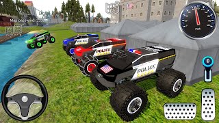 US Police Monster Truck Multiplayer Offroad Racing Truck Impossible Driving Android 3D Gameplay