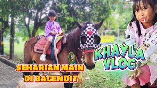 VLOG KHAYLA SEHARIAN MAIN DI BAGENDIT GARUT