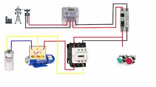 Three phase motor run single phase line