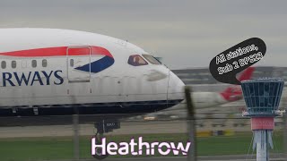 15+ Arrivals in 10 Minutes | London Heathrow Airport Plane Spotting