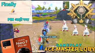 Iqoo neo 7 pro Bgmi rush gameplay🔥ACE MASTER LOBY💥livik map smooth 90 fps pubgm gameplay