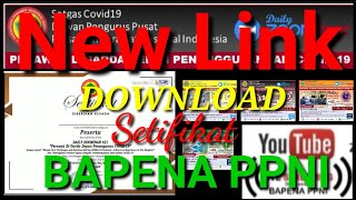 Link terbaru download sertifikat Deli zoominar BAPENA PPNI