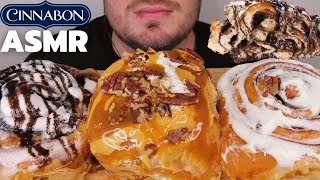 ASMR CARAMEL, BISCOFF & CHOCOLATE DESSERT MUKBANG | CINNABON CINNAMON ROLLS (Soft Eating Sounds)